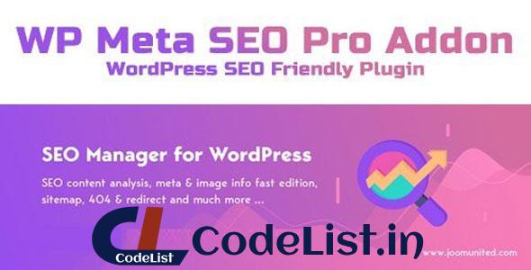 WP Meta SEO Pro Addon v1.4.1 – WordPress SEO Friendly Plugin