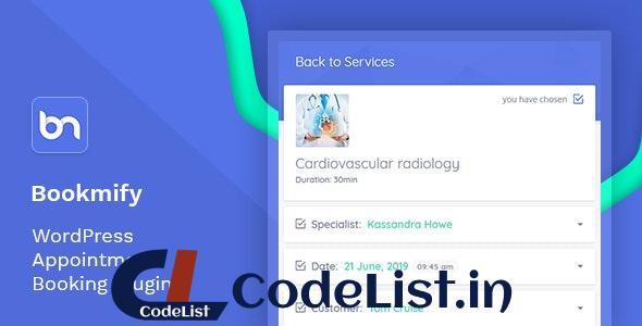 Bookmify v1.3.3 – Appointment Booking WordPress Plugin
