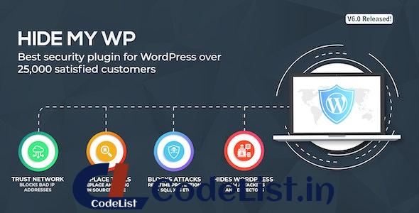 Hide My WP v6.1 – Amazing Security Plugin for WordPress!