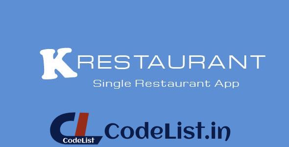 K-Restaurant v2.1 – Mobile App