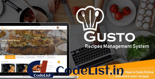 Gusto v3.2 – Recipes Management System