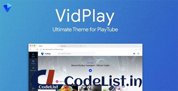 VidPlay v1.4 – The Ultimate PlayTube Theme