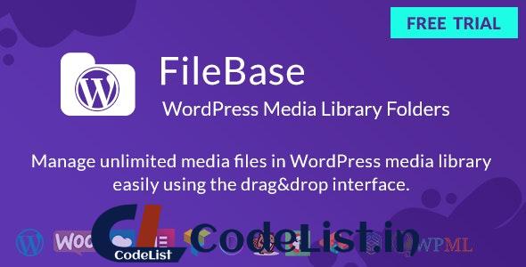 FileBase v1.2.3 – Ultimate Media Library Folders for WordPress