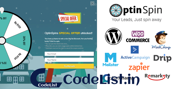 OptinSpin v2.1.4 – Fortune Wheel Integrated With WordPress