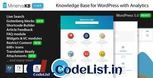 MinervaKB v1.6.2 – Knowledge Base for WordPress with Analytics