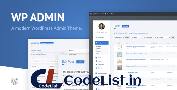 WP Admin Theme CD v1.8