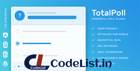 TotalPoll Pro v4.0.5 – WordPress Poll Plugin