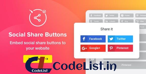 Social Media Share Buttons for WordPress v1.4.0