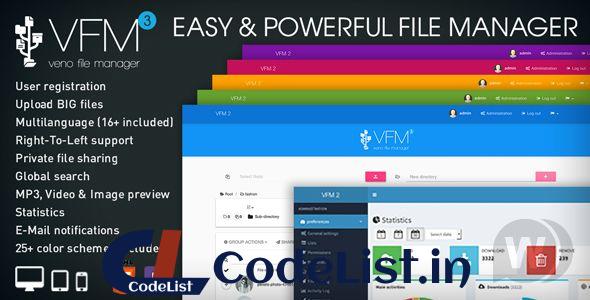 Veno File Manager v3.4.7 – host and share files