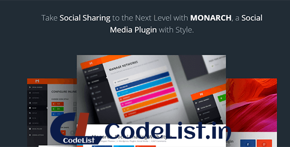 Monarch v1.4.8 – A Better Social Sharing WP Plugin