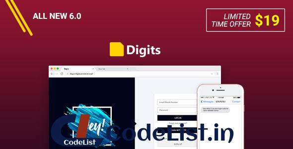 Digits v6.0.2 – WordPress Mobile Number Signup and Login