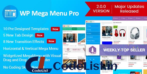 WP Mega Menu Pro v2.0.2 – Responsive Mega Menu Plugin