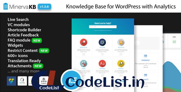 MinervaKB v1.5.6 – Knowledge Base for WordPress with Analytics