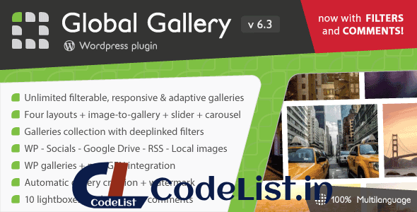 Global Gallery v6.3 – WordPress Responsive Gallery