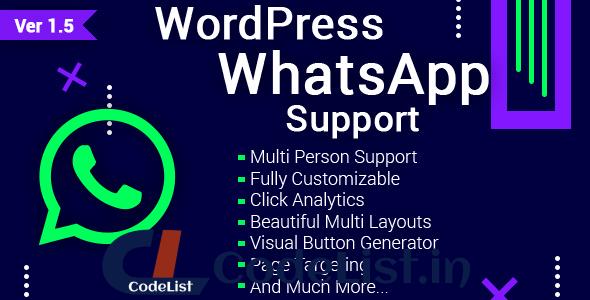 WordPress WhatsApp Support v1.5.1