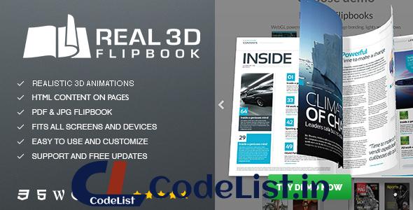 Real3D FlipBook v3.4.17.2 – WordPress Plugin