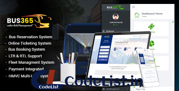 Bus365 v2.0 – Bus Reservation System with Website