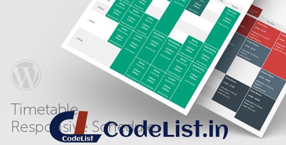 Timetable Responsive Schedule v5.5