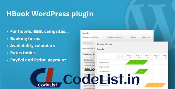 HBook v1.8.3 – Hotel booking system – WordPress Plugin