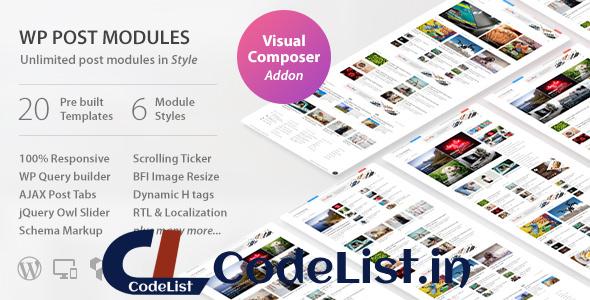 WP Post Modules for NewsPaper and Magazine Layouts v1.9.11