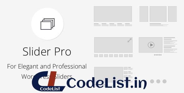 Slider Pro v4.5.0 – Responsive WordPress Slider Plugin