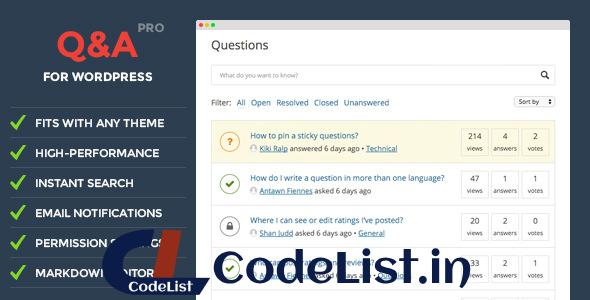 DW Question & Answer Pro v1.1.3 – WordPress Plugin