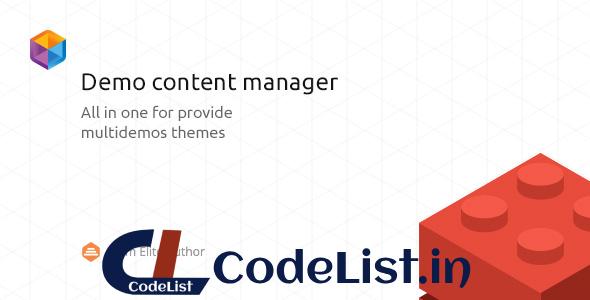 WordPress Demo Content Manager v2.0.4