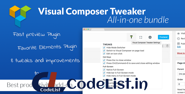 VC Tweaker v1.3.0 – Visual Composer Productivity Add-on