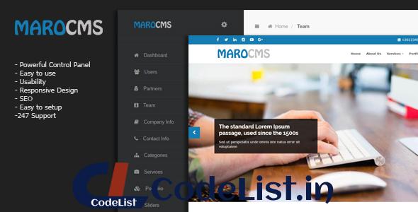 MaroCMS v2.0 – Business CMS