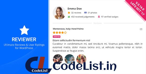 Reviewer v3.16.0 – WordPress Plugin