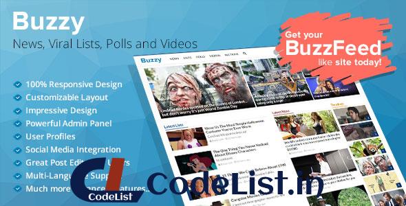 Buzzy v2.5 – News, Viral Lists, Polls and Videos