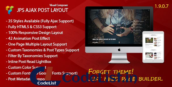 JPS Ajax Post Layout v1.9.0.7 – Addon For Visual Composer