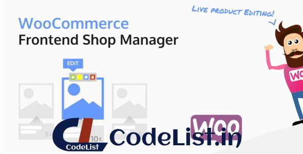 WooCommerce Frontend Shop Manager v3.4.0