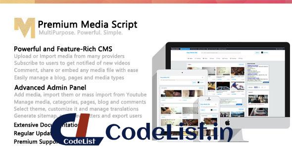 Premium Media Script v1.5.1.1