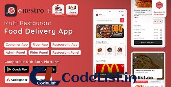 eRestro v1.2.6 – Multi Restaurant Flutter App – nulled