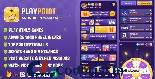 PlayPoint v1.5 – Android App with Admin Panel