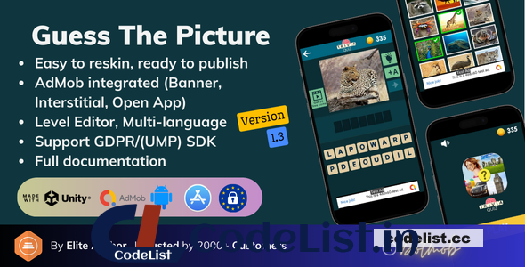 Guess The Picture v1.3 (Unity Game + Android + iOS + AdMob)