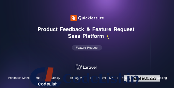 QuickFeature v1.1 – Feature Requests and Feedback Management SaaS Laravel CMS