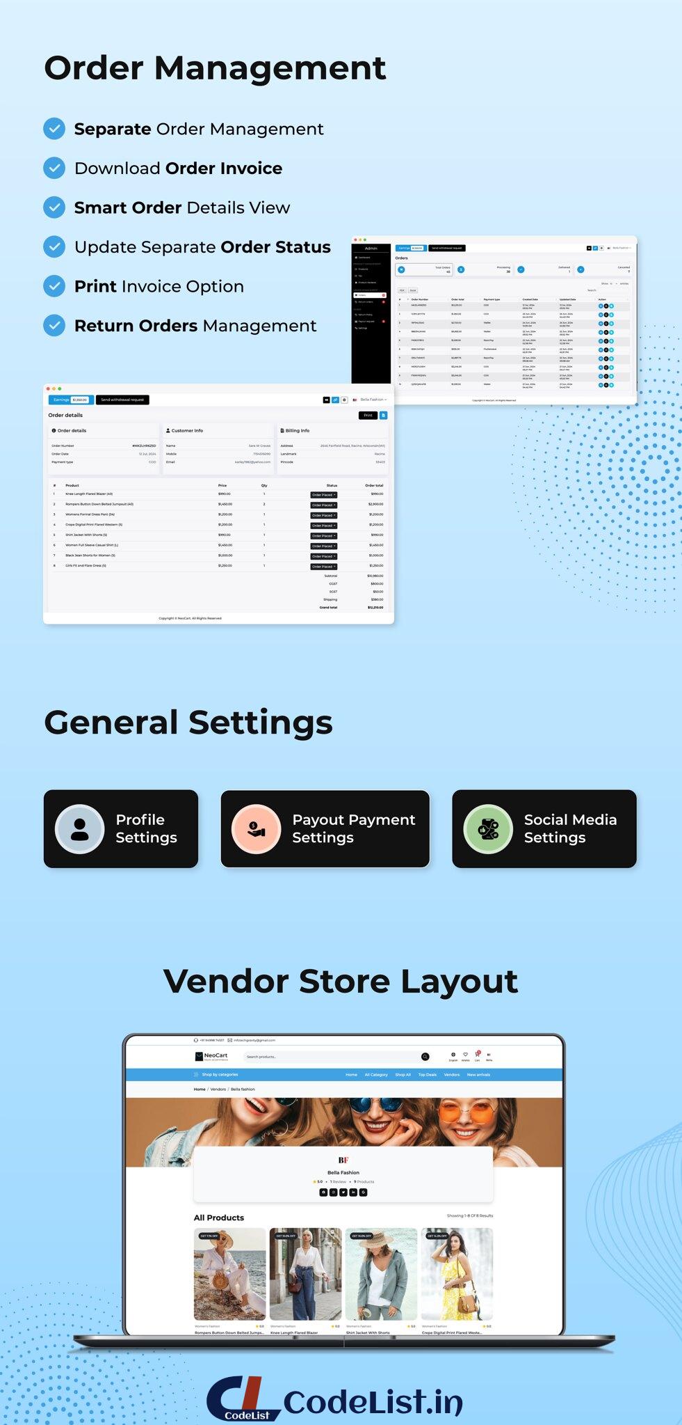 NeoCart - Multi Vendor eCommerce Laravel Website With Admin Panel