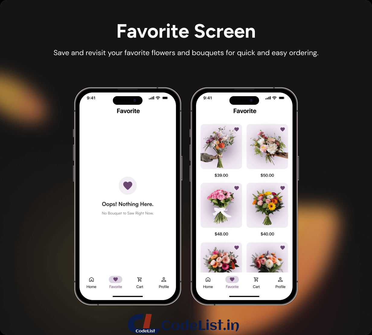 Flower Shop App UI Template | Online Flower Delivery App in Flutter | BloomTrack App Template - 5