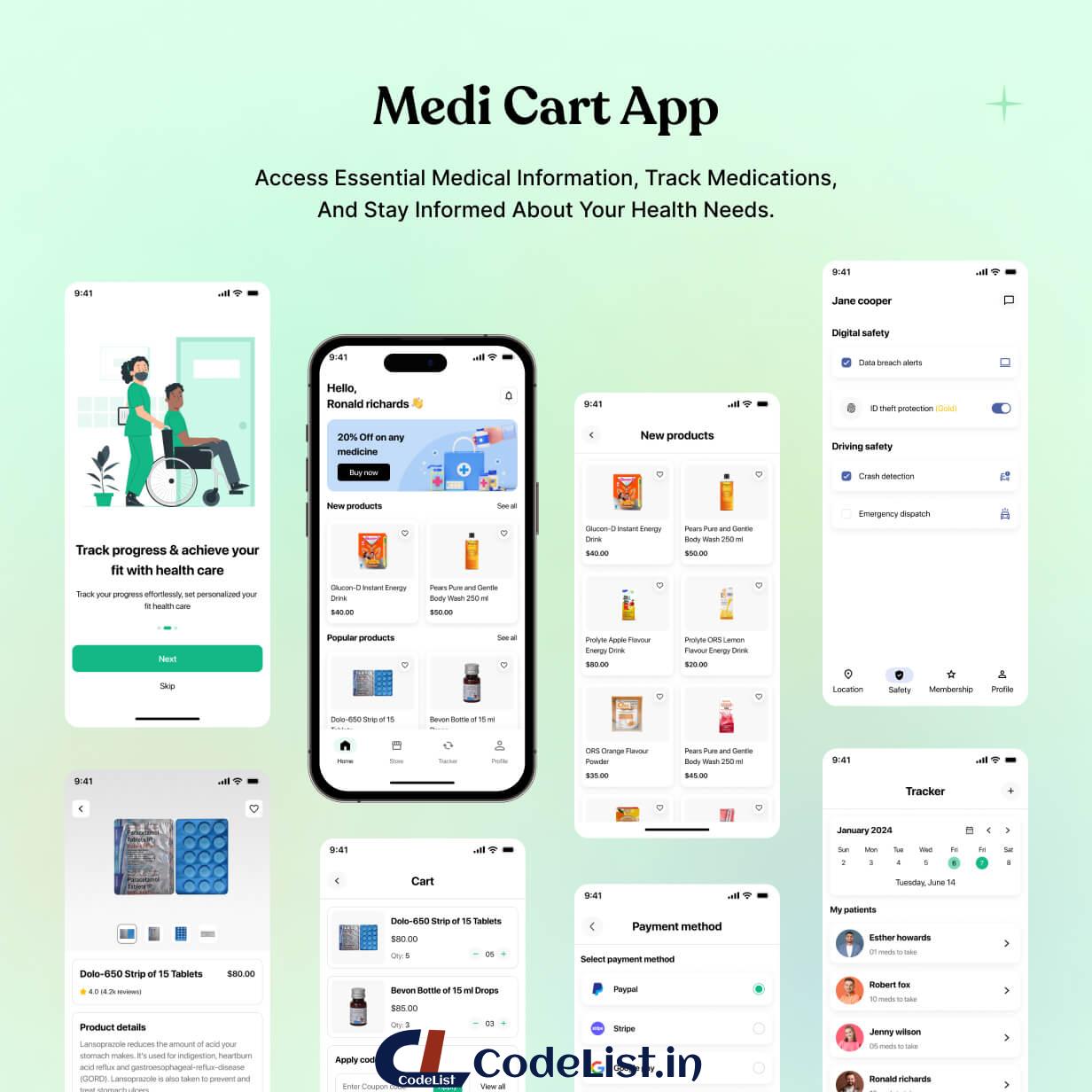 MediCart App UI Template | Online Medicine Delivery App in Flutter | MediCart Pro App Template - 2