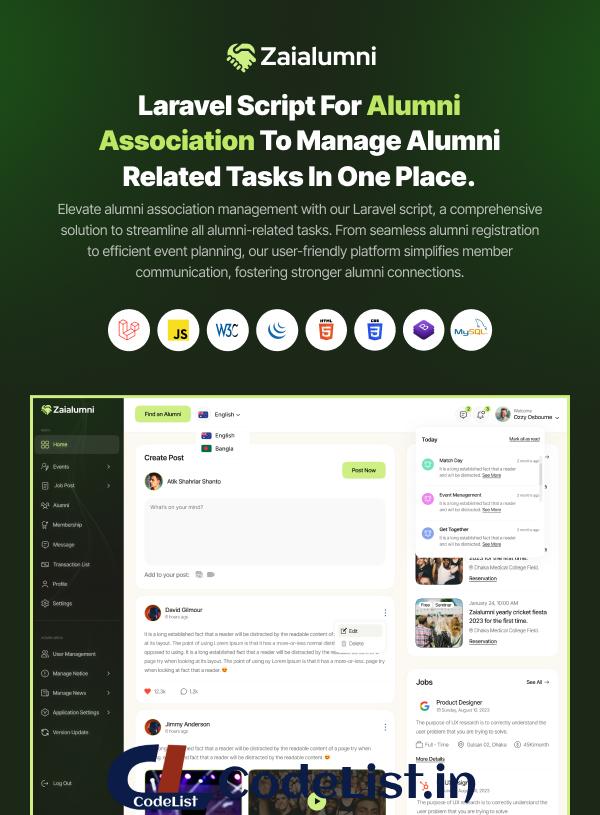 Zaialumni - Alumni Association Laravel Script. - 3