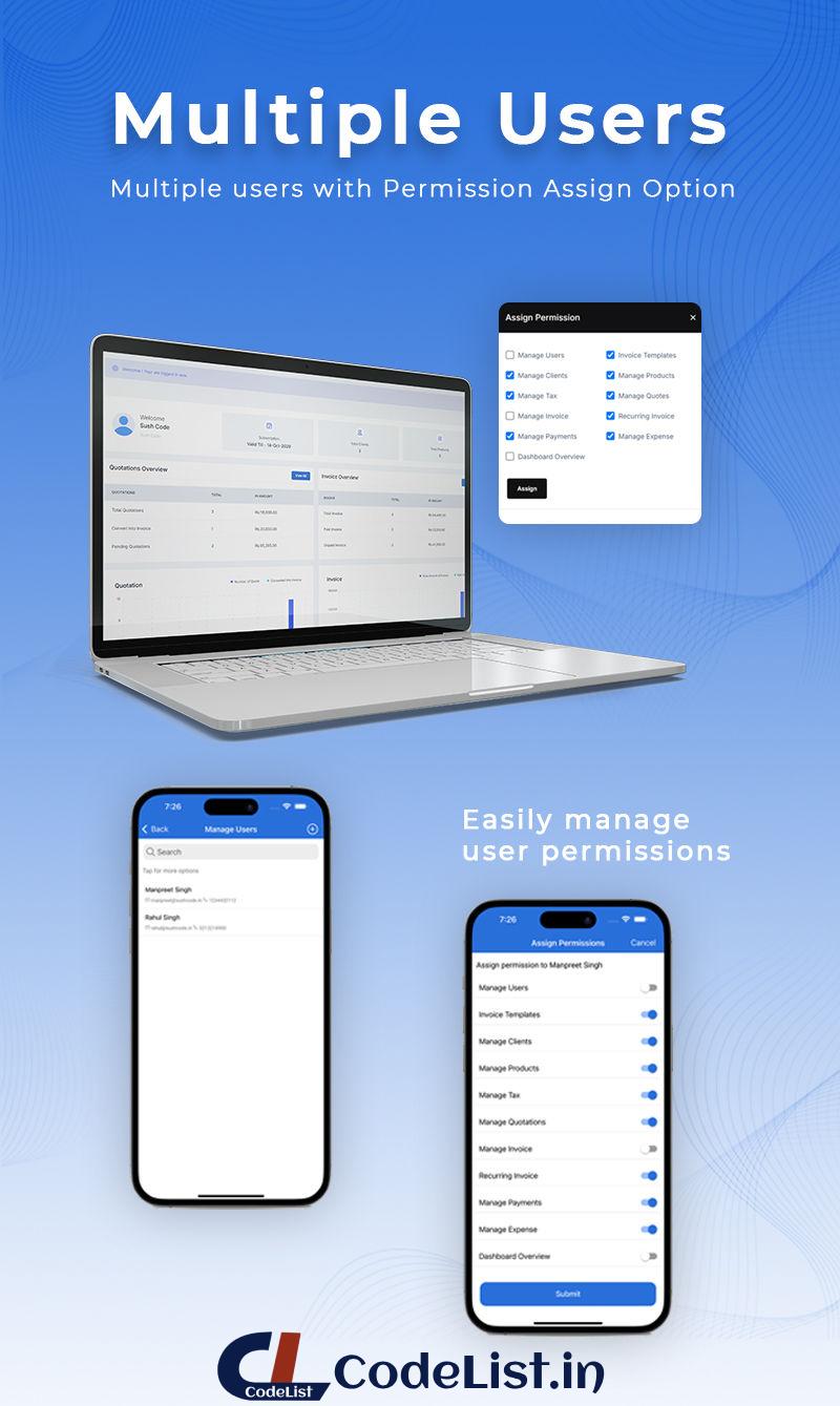 Easy Invoice Pro - SaaS invoicing system (ionic 6 & Laravel) Web and Mobile App (Android & ios) - 5