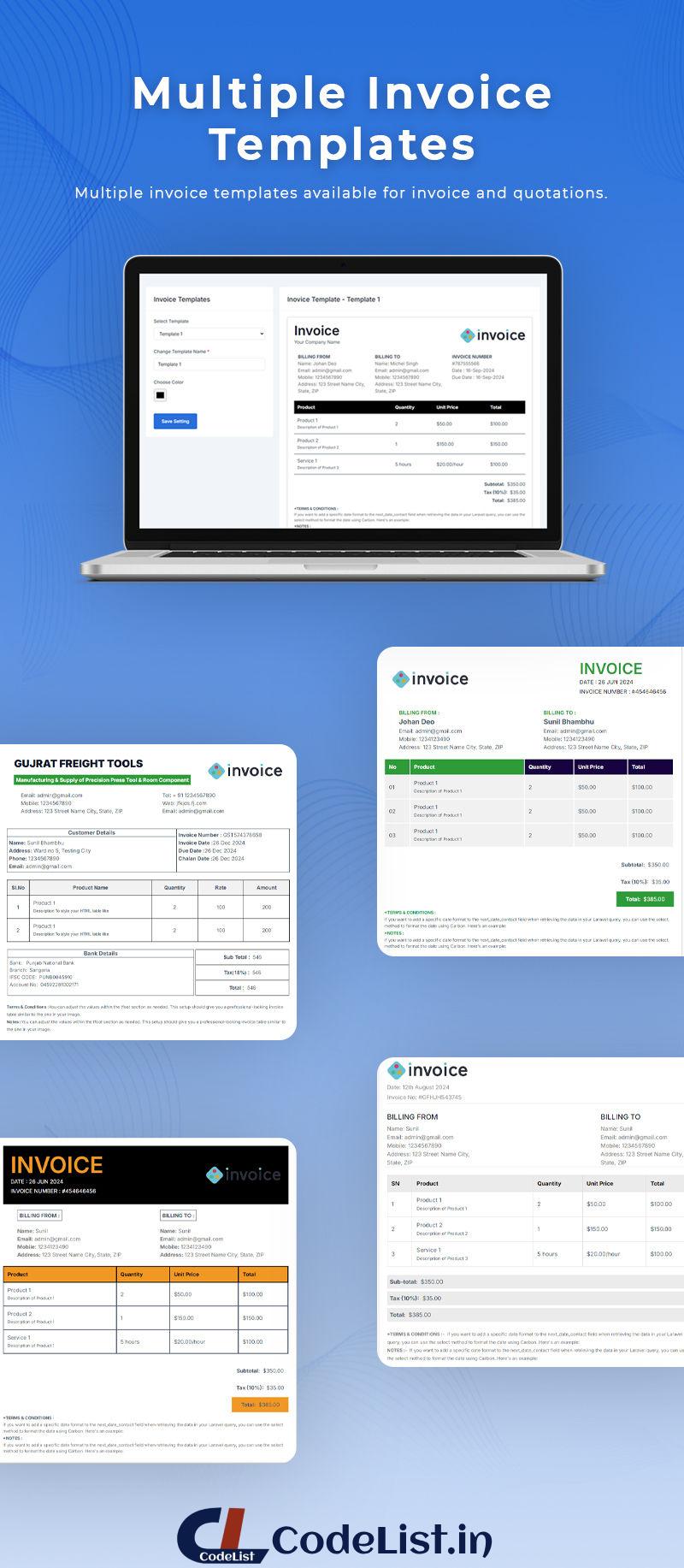 Easy Invoice Pro - SaaS invoicing system (ionic 6 & Laravel) Web and Mobile App (Android & ios) - 4