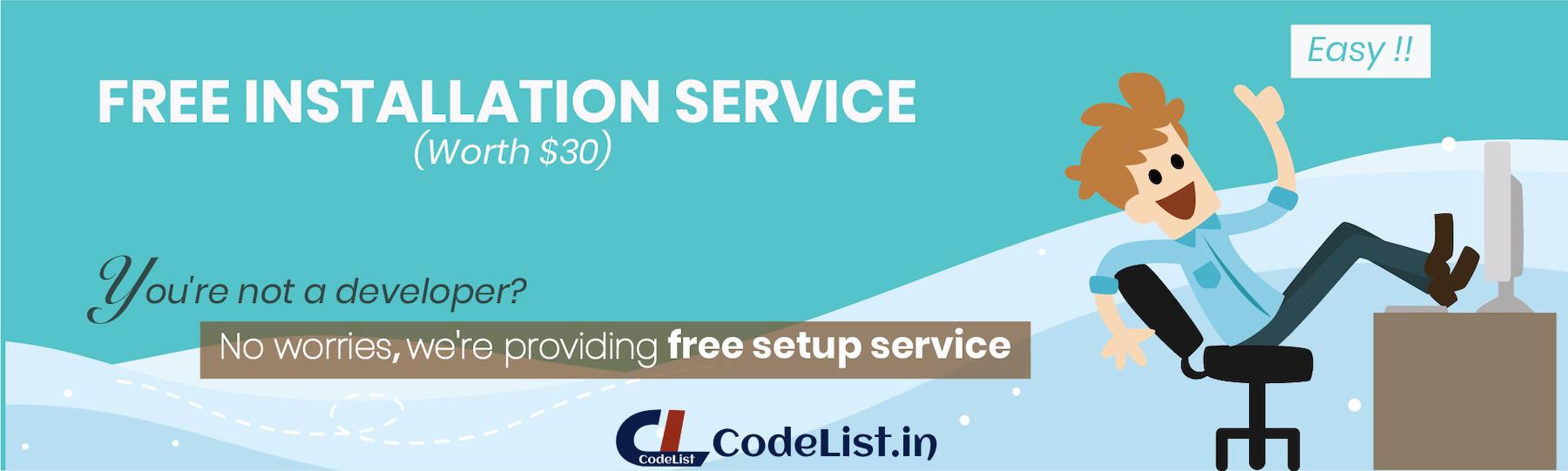 Free installation service