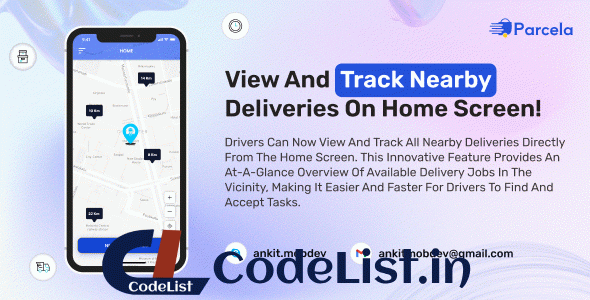 nearby deliveries on home screen | near by deliveries | courier delivery service