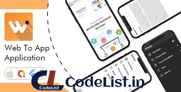 WebApp v1.0 – Convert Website to a Flutter App – Flutter Android & iOS App