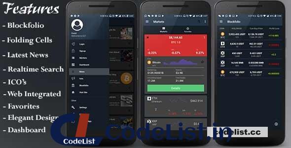 CCT v2.0 – Crypto Currency Tracker Android App