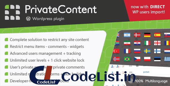 PrivateContent v9.0.1 – Multilevel Content Plugin