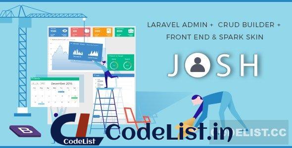 Josh v11.0.3 – Laravel Admin Template + Front End + CRUD